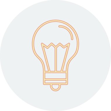 ampul simgesi vektör illüstrasyonu