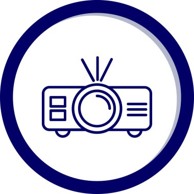 Televizyon. Web simgesi basit illüstrasyon