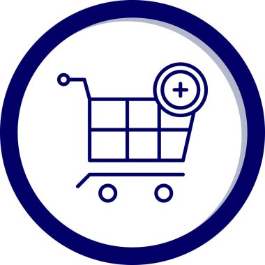 El arabası. Web simgesi basit illüstrasyon