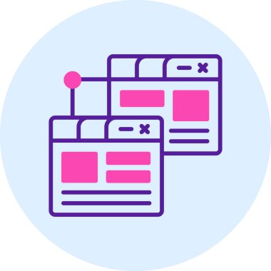 Web simgesi tasarımı vektör illüstrasyonu