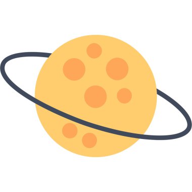 Uzay simgesi vektör illüstrasyonu