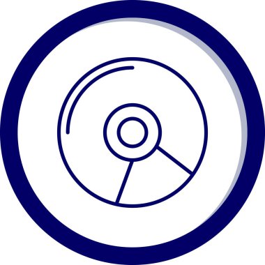 CD mi? Web simgesi basit tasarım