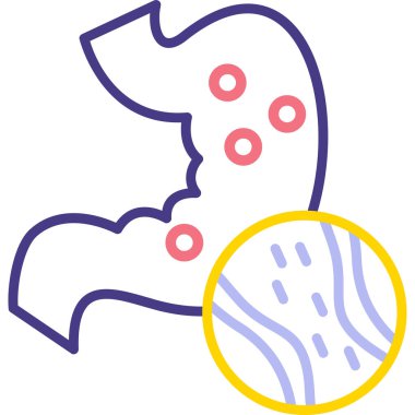 tavuk eti ağ simgesi, basit vektör illüstrasyonu