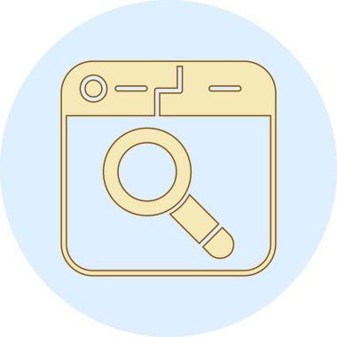 Seo simgesinin vektör illüstrasyonu