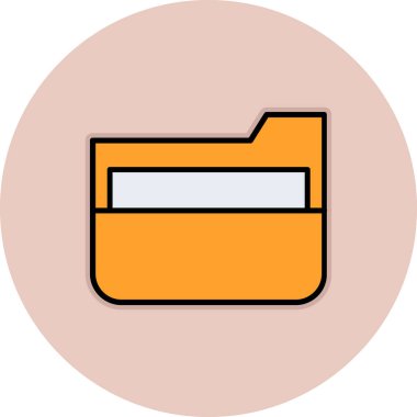 klasör simgesi. Basit resimleme