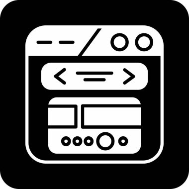 Bilgisayar. Web simgesi vektör illüstrasyonu