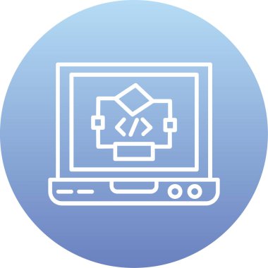 Modern simgenin vektör illüstrasyonu