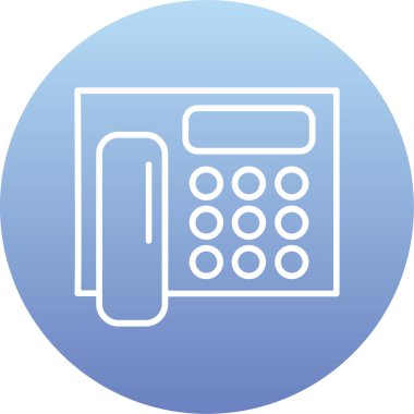 Bir mavi ve beyaz simge kartının vektör illüstrasyonu