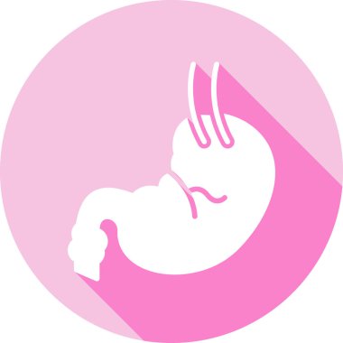 Pembe bir yavru tavşanın vektör çizimi