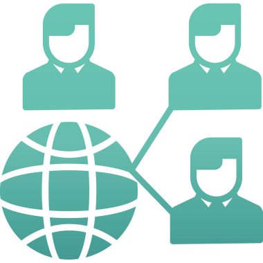 iş takımı simgesi vektör illüstrasyonu