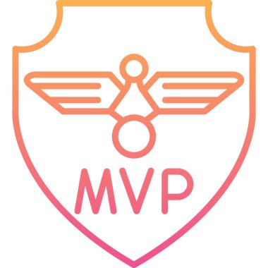 Rozet ödülü ikonu ana hatlarıyla