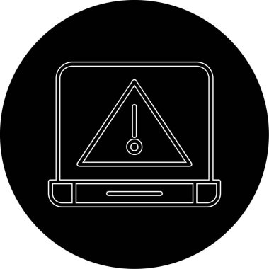 Modern dizüstü bilgisayar simgesinin vektör illüstrasyonu