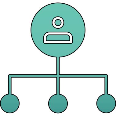 ağ simgesi, basit tasarım vektör çizimi