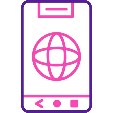 Telefon simgesi. Vektör çizim