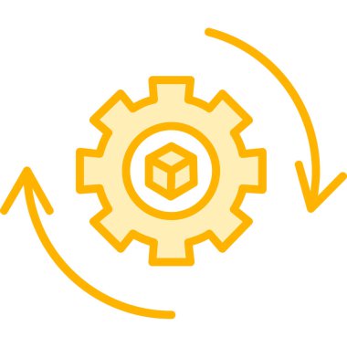 dişli simgesi, illüstrasyon tasarımı