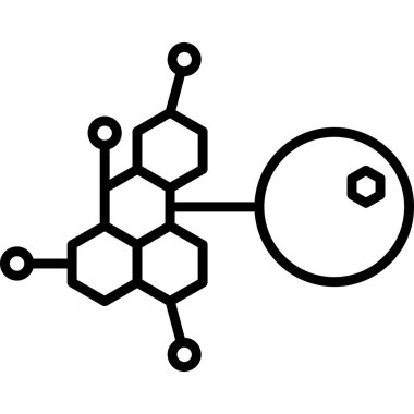 kimyasal formül vektör çizgisi tasarımı