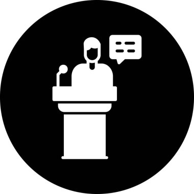 konuşma simgesi vektör illüstrasyonu