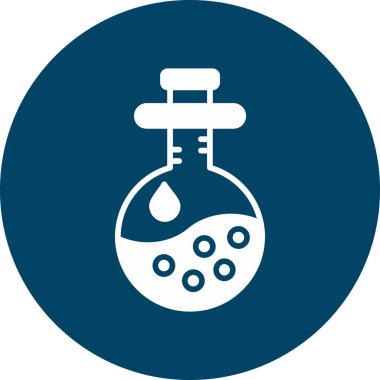 Kimyasal deney simgesinin vektör çizimi