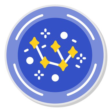 Bir yıldız simgesinin vektör illüstrasyonu