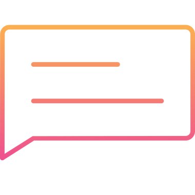 Sohbet mesajı. Basit tasarım