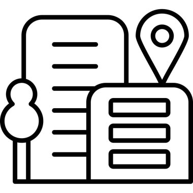 harita konumu pin simgesi, özet biçimi