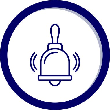 Zil. Web simgesi basit illüstrasyon