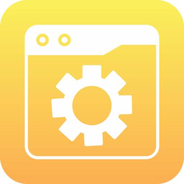 Modern oto tamir simgesinin vektör illüstrasyonu