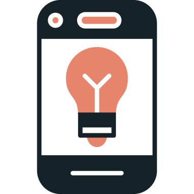 fikir düz vektör simgesi