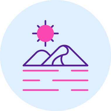 dağ ikonu vektör illüstrasyonu