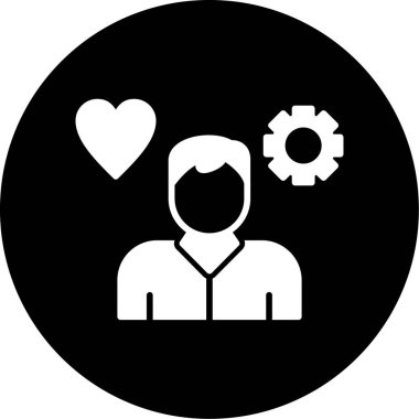 İnsan simgesinin vektör illüstrasyonu