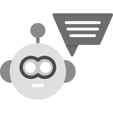 Sohbet simgesinin vektör illüstrasyonu, sohbet simgesi