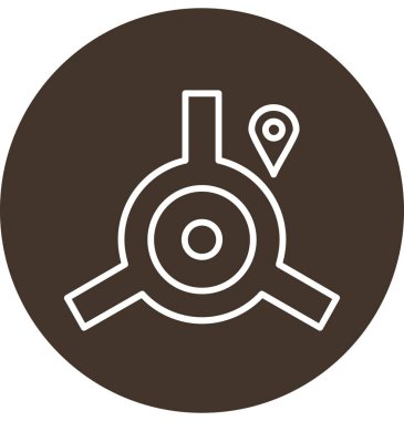 konum. Web simgesi basit illüstrasyon