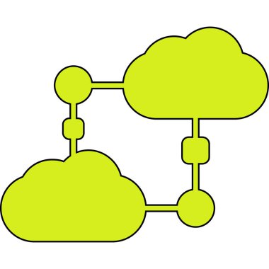 Bulut hesaplama. vektör illüstrasyonu.