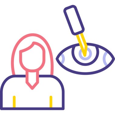 Göz simgesi vektör illüstrasyonu