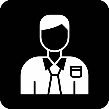 Evrak çantası simgesi olan bir iş adamı, vektör tasarımı