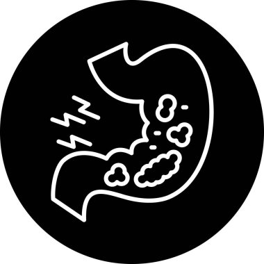 Kalbi olan bir insan kafasının vektör çizimi