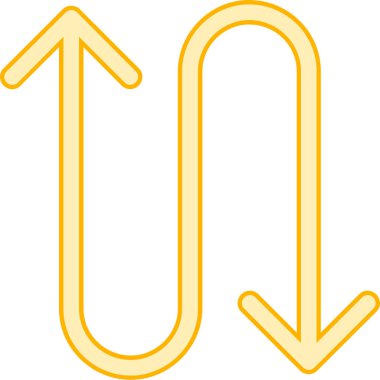 ok işaret yönü simgesi - taslak biçimi