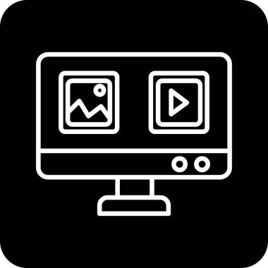 seo modern simgesinin vektör illüstrasyonu