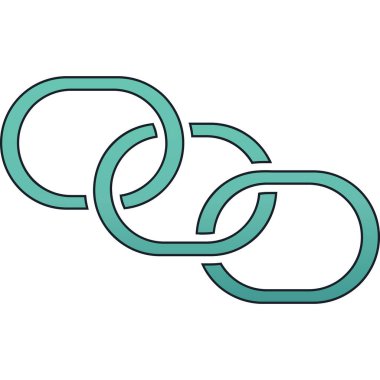 zincir bağlantı simgesi doldurulmuş - ana hat biçimi