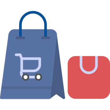 Alışveriş arabası simgesi, vektör illüstrasyonu