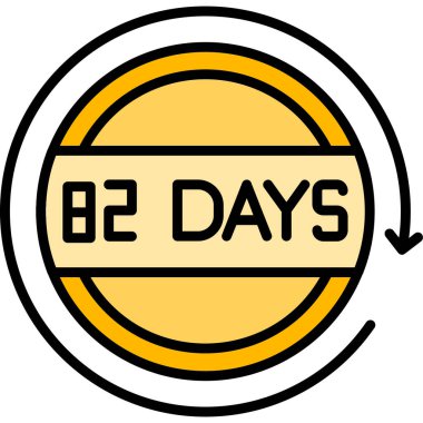 Takvim 2 gün simgesi. Web tasarımı için takvim vektör simgelerinin basit çizimi