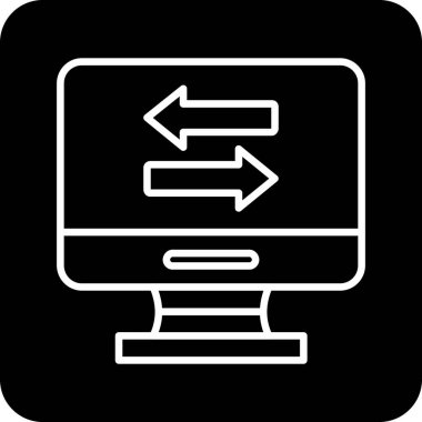 Bilgisayar ekranı. Basit tasarım