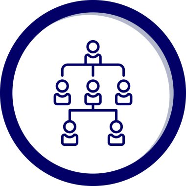 hiyerarşi. Web simgesi basit tasarım