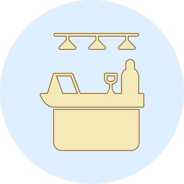 Restoran simgesinin vektör illüstrasyonu