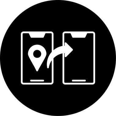 konum simgesi vektör illüstrasyonu