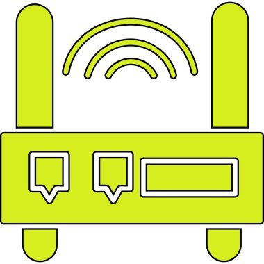 Wi-Fi simgesinin vektör illüstrasyonu