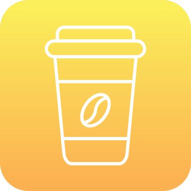 kahve fincanı ikonu vektör illüstrasyonu