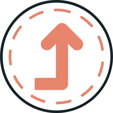 Yön oku. Web simgesi