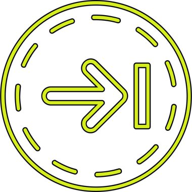 Ok. Web simgesi basit illüstrasyon