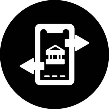 Modern yapı ikonunun vektör illüstrasyonu